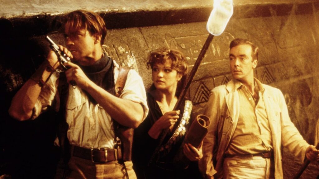 Brendan Fraser, Rachel Weisz y John Hannah en "La momia". (IMDB)