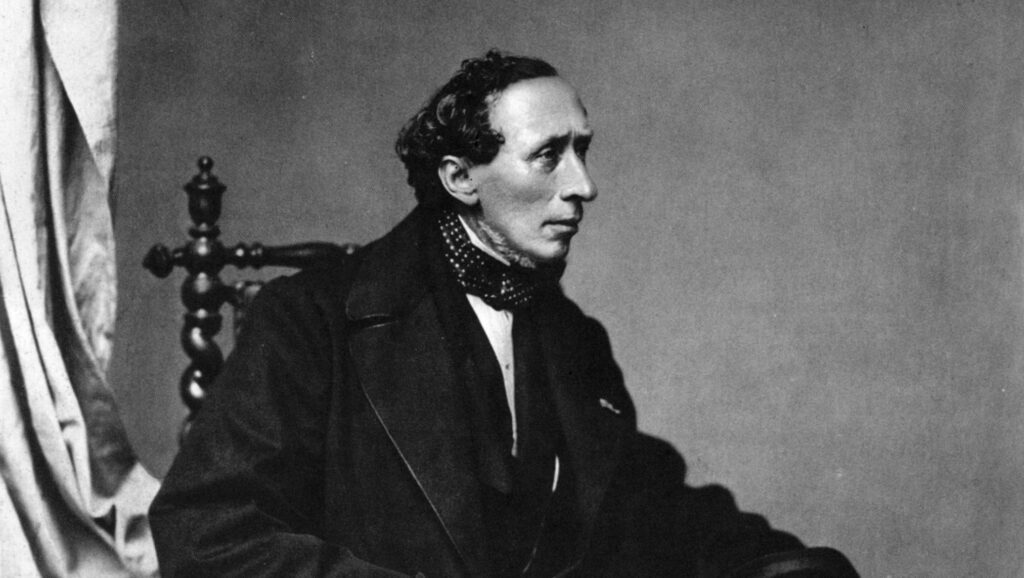 Retrato de Hans Christian Andersen por Franz Hanfstaengl, fechado en julio de 1860. (Wikimedia Commons)