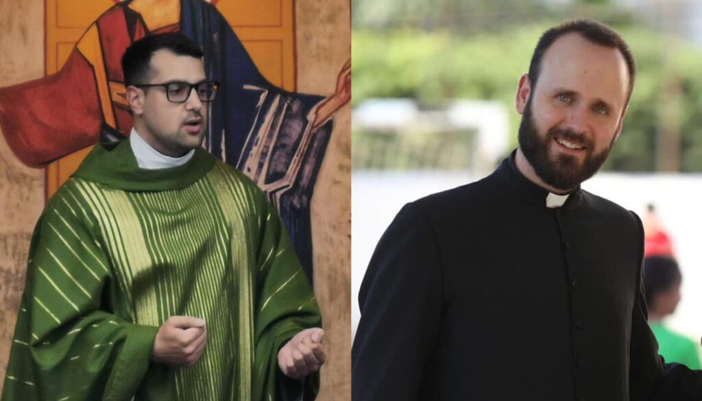 El padre Igino Sistilli (izquierda) y el padre Miguel Pérez Jiménez. (Fotos enviadas por los entrevistados)