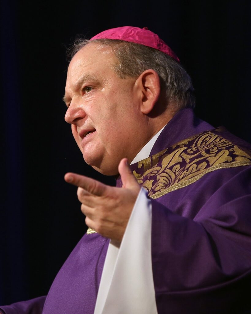 Archbishop Bernard A. Hebda of St. Paul and Minneapolis told reporters on 27 August 2025 that prayers offered from across the United States and around the world, including those of Pope Leo XIV, have been a source of hope following the mass shooting that morning during Mass at Annunciation Catholic School in Minneapolis, which left two children dead and 17 others wounded. Archbishop Hebda is pictured in a 2019 file photo. (Photo OSV News/Bob Roller)