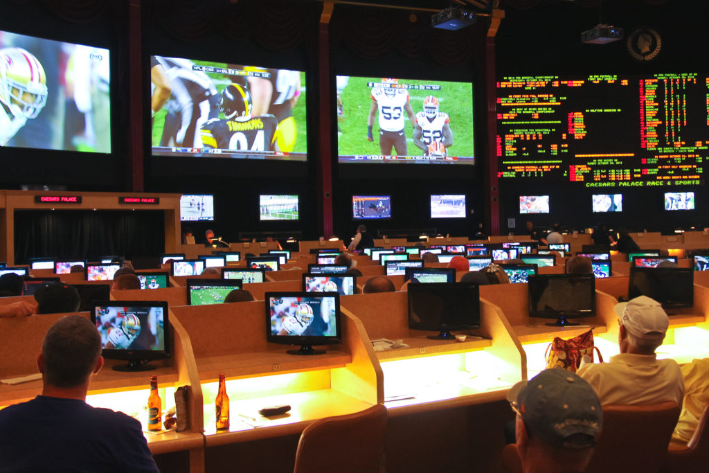 Apuestas deportivas en el Caesar’s Palace en Las Vegas, Nevada. (Shutterstock)