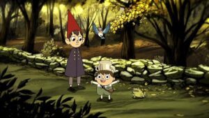 Los hermanos Wirt y Greg viajan por un bosque en una escena de la miniserie animada de 2014 “Over the Garden Wall”. (IMDB)