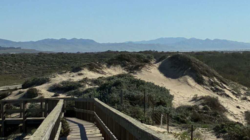 El puente de madera sobre el lago Oso Flaco. (Heather King)