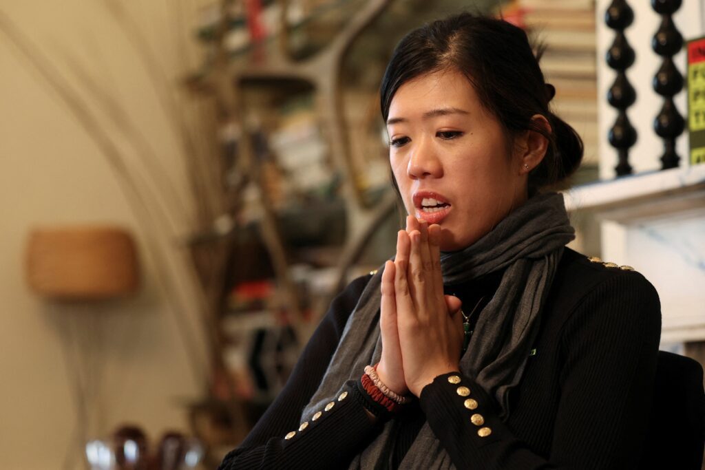 Claire Lai, daughter of media tycoon and Beijing critic Jimmy Lai, who was found guilty in a Hong Kong court of national security charges, reacts during an interview in Washington Dec. 15, 2025. Jimmy Lai was sentenced to 20 years imprisonment Feb. 9, 2026. During his trial in December, he pleaded not guilty to all charges. (OSV News photo/Kevin Mohatt, Reuters)