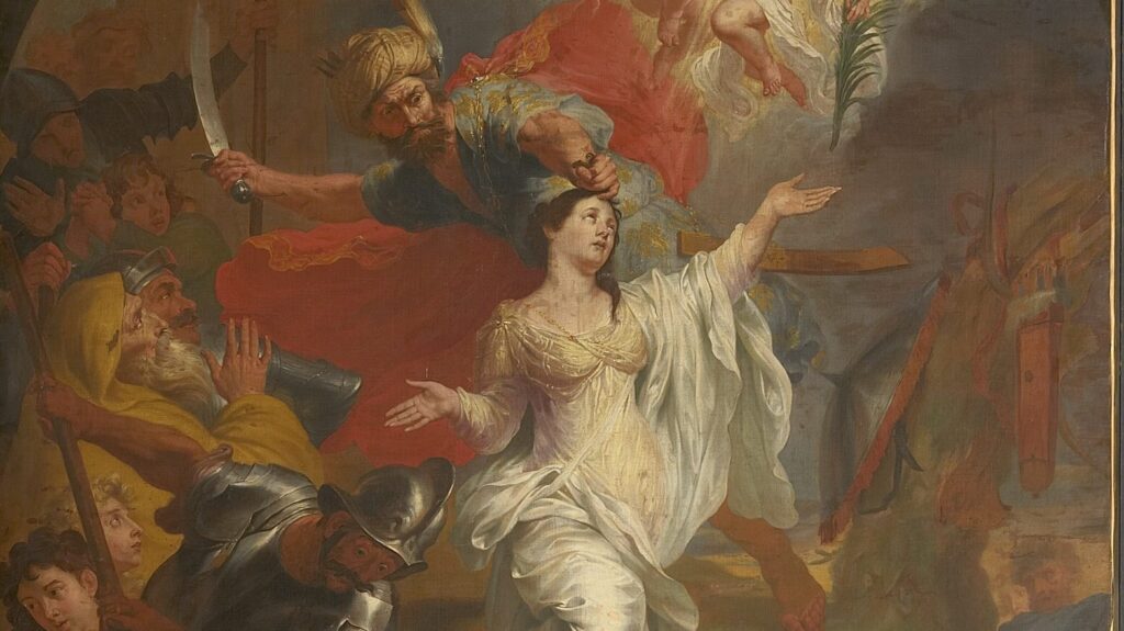 “La decapitación de Santa Dimpna”, de Godfried Maes. (Wikipedia)