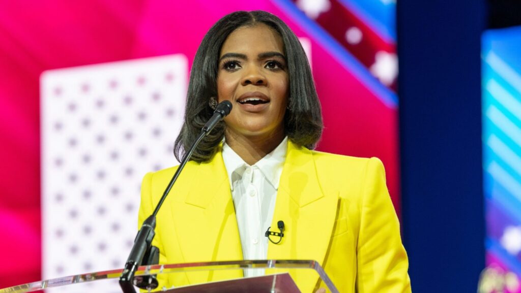 Candace Owens habla en la CPAC en Washington D. C. en 2023. (Shutterstock)