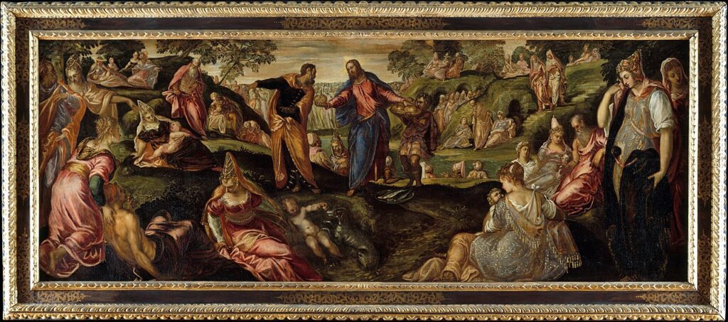 “El milagro de los panes y los peces”, de Jacopo Tintoretto (1519-1594), pintor italiano. (Wikimedia Commons)
