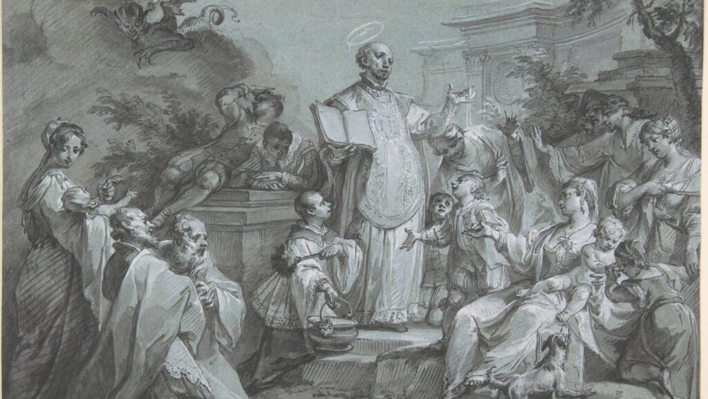 "San Ignacio de Loyola predicando", de Johann Wolfgang Baumgartner (1712-1761), artista alemán. (The Metropolitan Museum of Art)"San Ignacio de Loyola predicando", de Johann Wolfgang Baumgartner (1712-1761), artista alemán. (The Metropolitan Museum of Art)