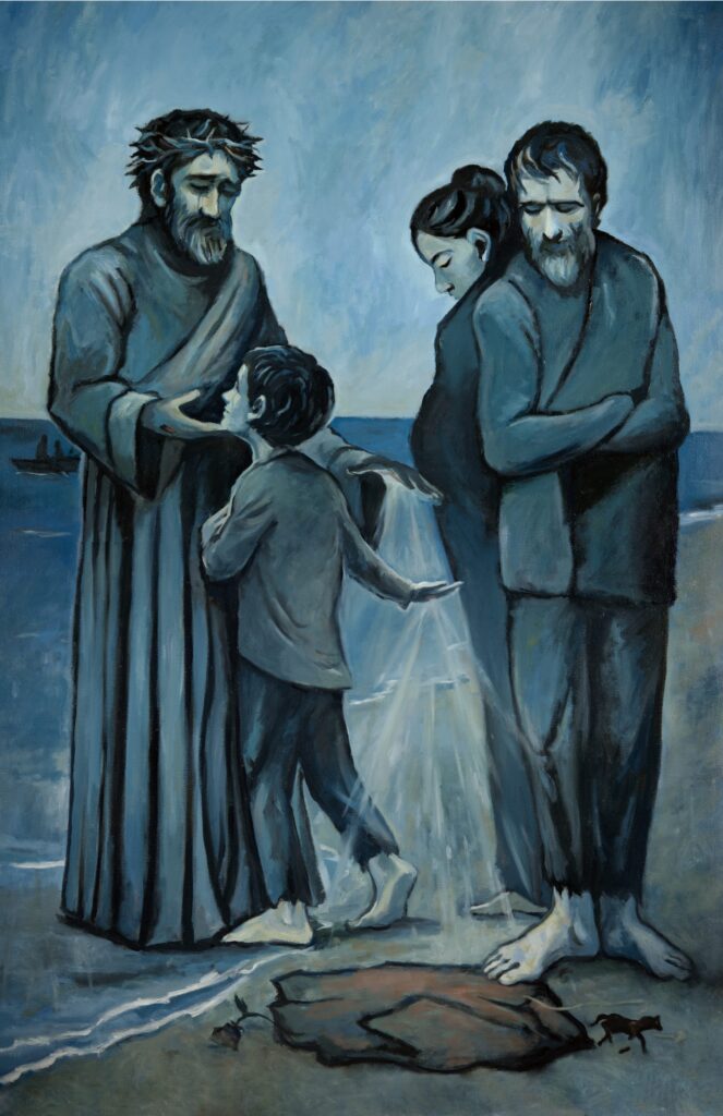Let_the_Children_of_Divorce_Come_to_Me-High_Res-copy | Angelus en Español "Dejen que los hijos del divorcio vengan a mí", de Michael Corsini. (© Life-Giving Wounds)