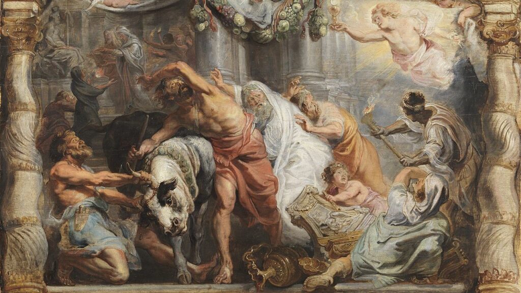 "El triunfo de la Eucaristía sobre la idolatría", obra de Peter Paul Rubens (1577-1640), pintor flamenco. (Wikimedia Commons)