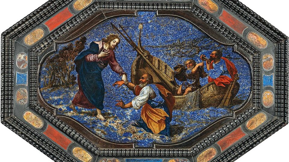 "Cristo caminando sobre las olas", autor desconocido (Escuela Florentina), siglo XVII. (Wikimedia Commons)
