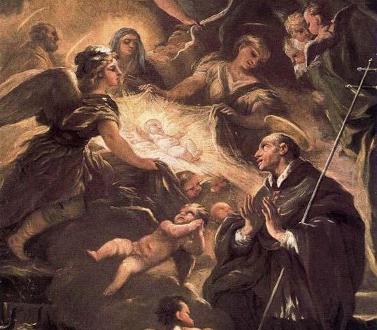San Lorenzo adorando al Niño Jesús. (Wikipedia)