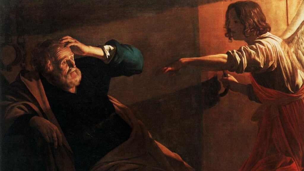 "La liberación de san Pedro", de Gerard van Honthorst (1592-1656), pintor neerlandés. (Wikimedia Commons)