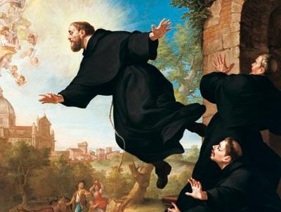 “San José de Cupertino”, de Ludovico Mazzanti. (Wikimedia Commons)