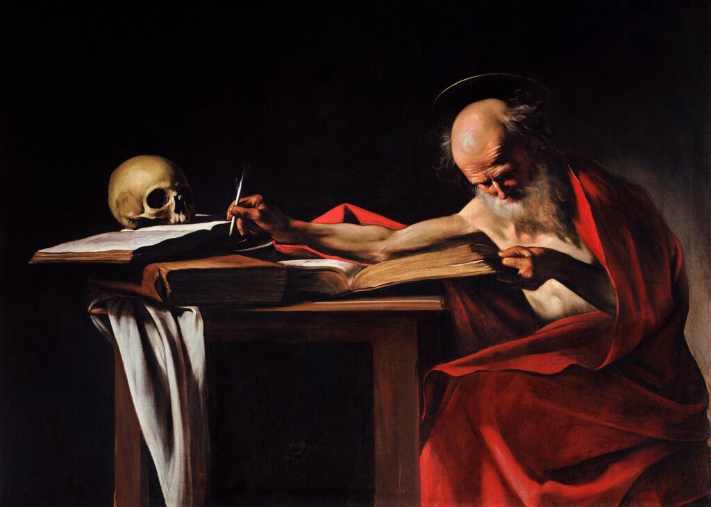 San Jerónimo en su estudio, de Caravaggio. (Wikimedia Commons)