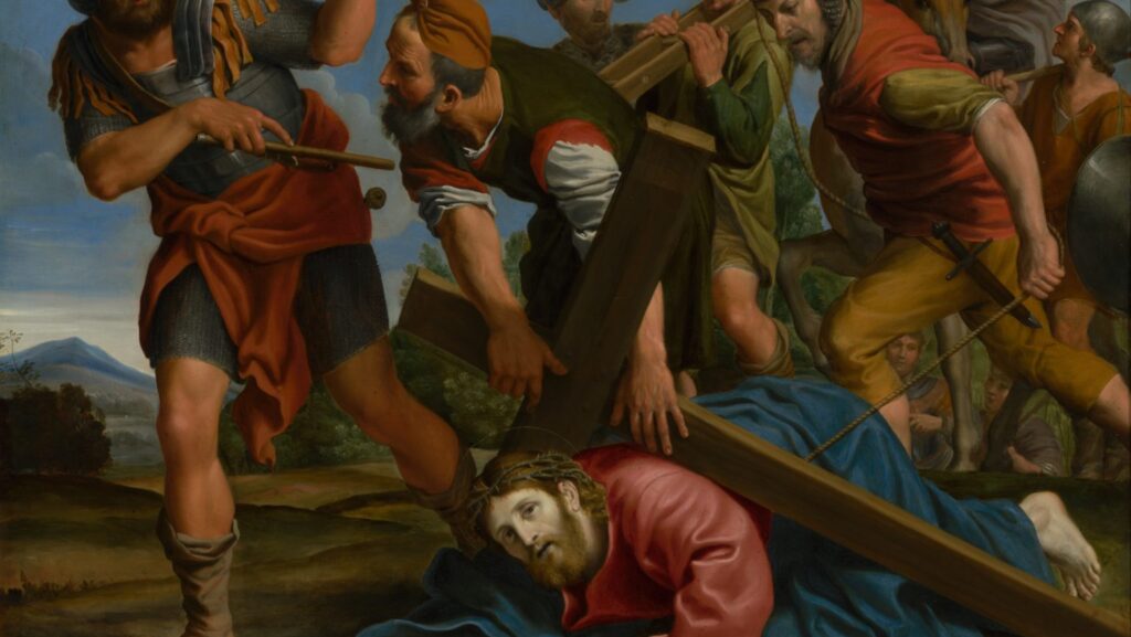 "El camino al Calvario", de Domenico Zampieri, 1580-1641, italiano. (Museo J. Paul Getty)