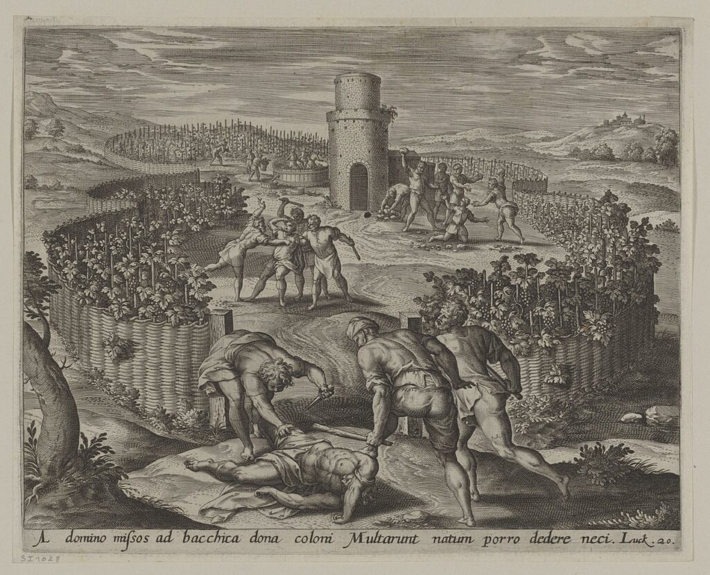 "La parábola de la viña", de Ambrosius Francken I (1544-1618), flamenco. (Wikimedia Commons)